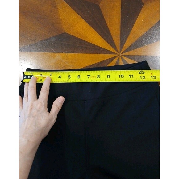 OGL Ponte Black Slimming Ponte Mid-Rise Pull-on Flared Pants Size Small NWT $49 - Picture 9 of 11